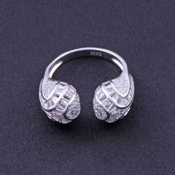 925 Sterling Silver Women's Silver Ring 5.4 gr